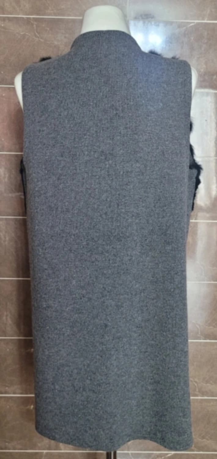 👠여성55-66사이즈👠 토끼털 니트조끼 상품이미지6