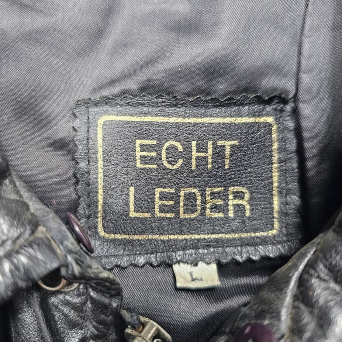 ECHT LEDER 빈티지 소가죽 자켓 L 상품이미지5