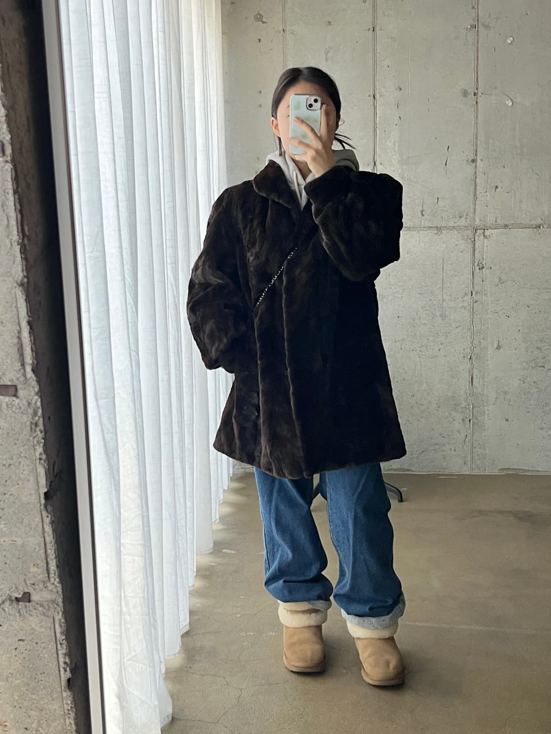 90s Canada Majestic Mink 쉬어드 밍크 코트  상품이미지3