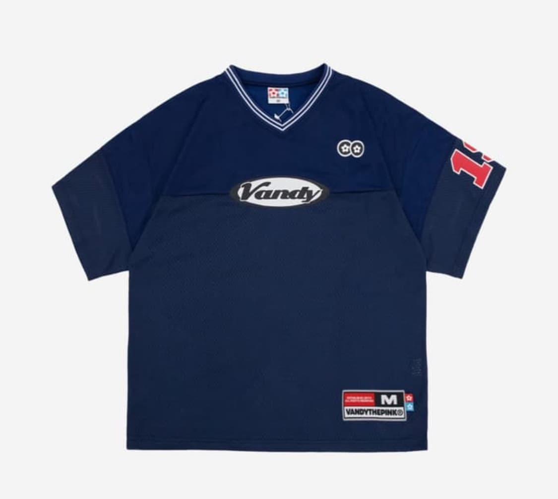 반디 더 핑크 매쉬 티셔츠 블루 상품이미지1