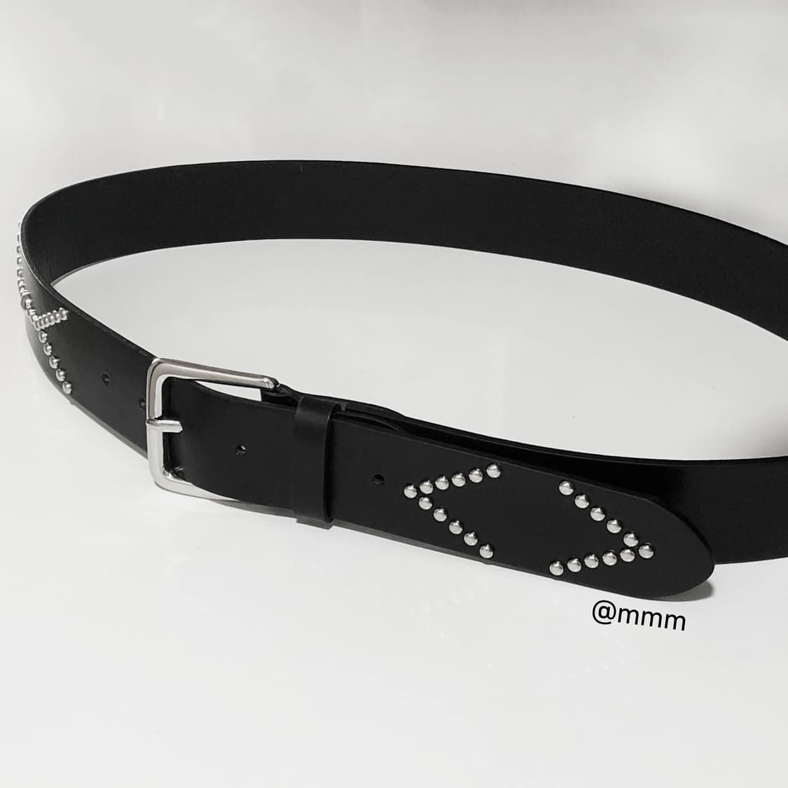 (unisex) 이태리가죽 스터드 벨트 상품이미지3