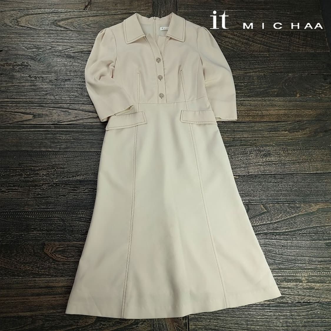 [잇미샤] 22 S/S 브이넥 롱 원피스 M19800 상품이미지1