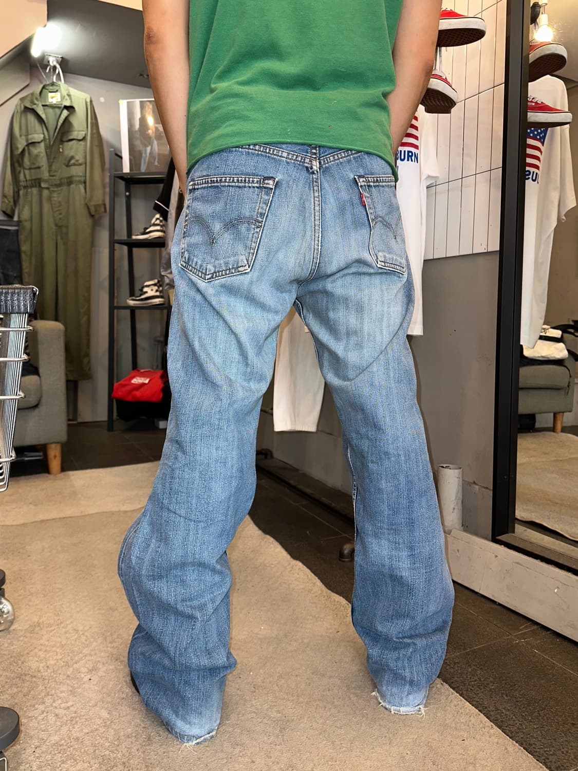 00‘s Levi’s 503 washed distressed denim  상품이미지3