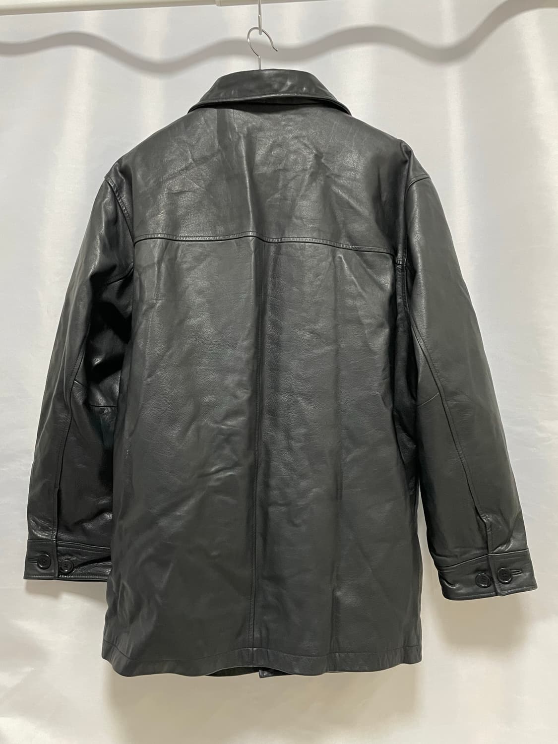 [D.O Archives] 90s 올드갭 레더 카코트 블랙(XL) 상품이미지6