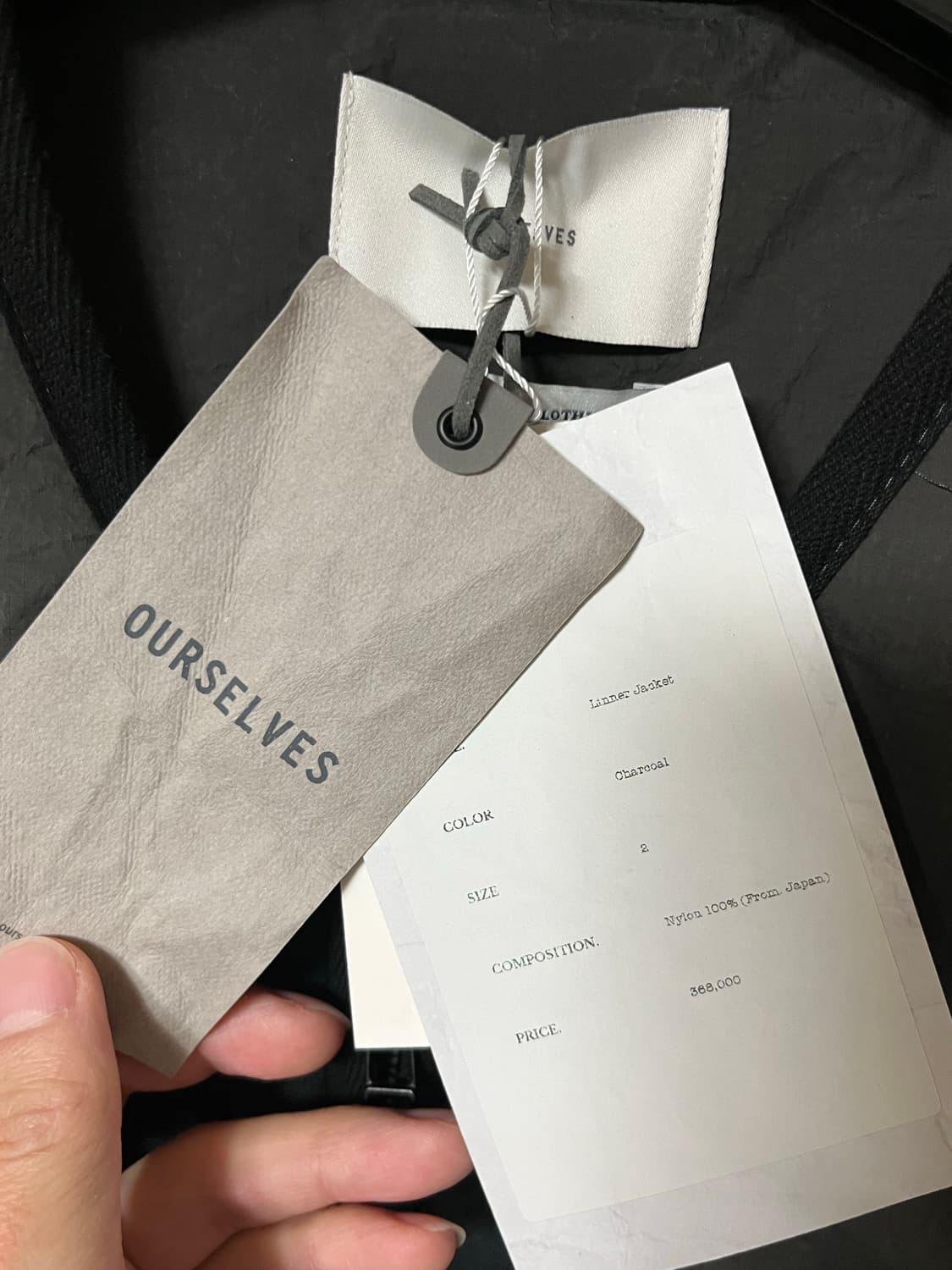 [2] 아워셀브스 라이너자켓 차콜 상품이미지4