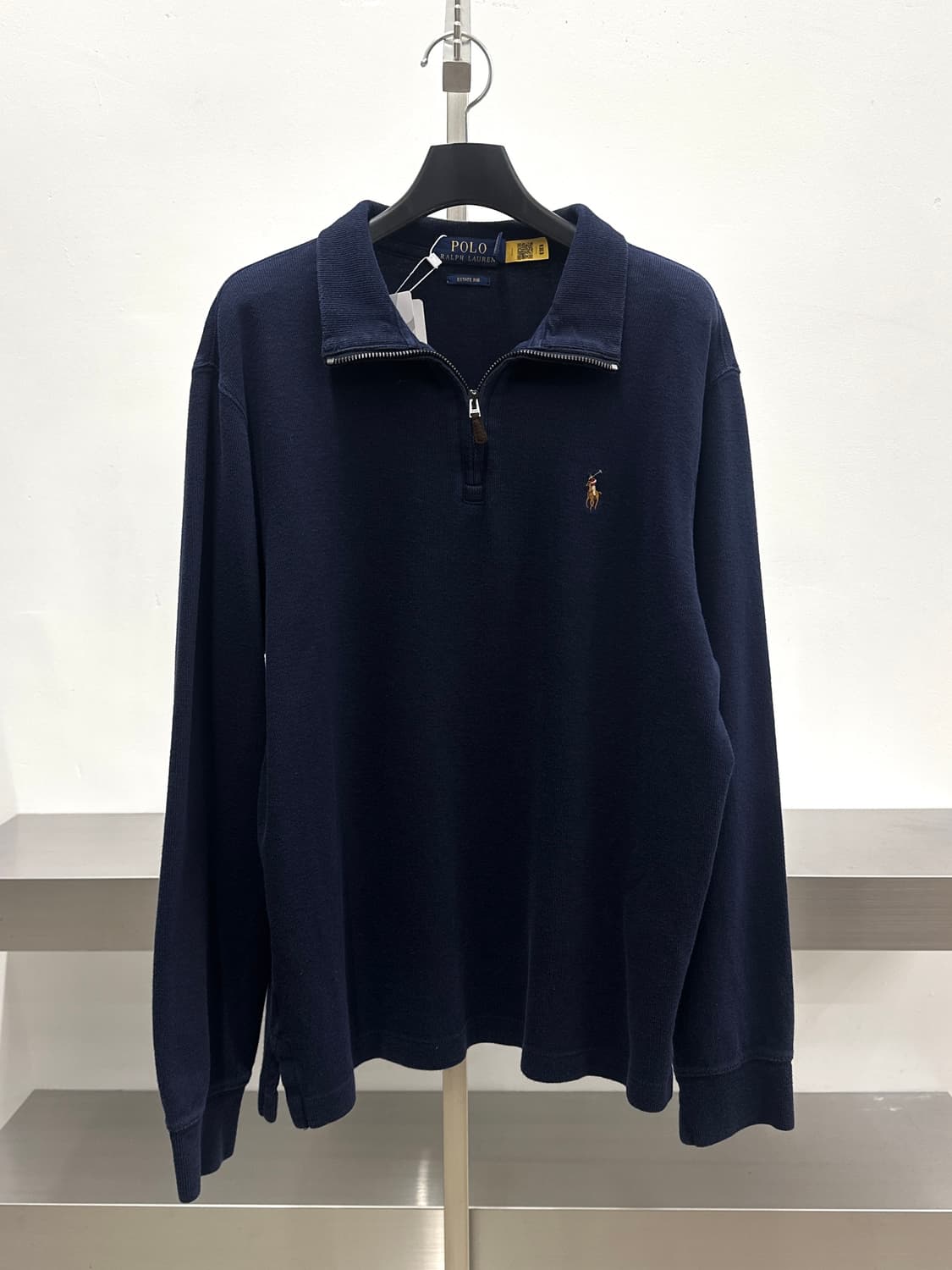 폴로 랄프로렌 네이비 코튼 하프집업  상품이미지4