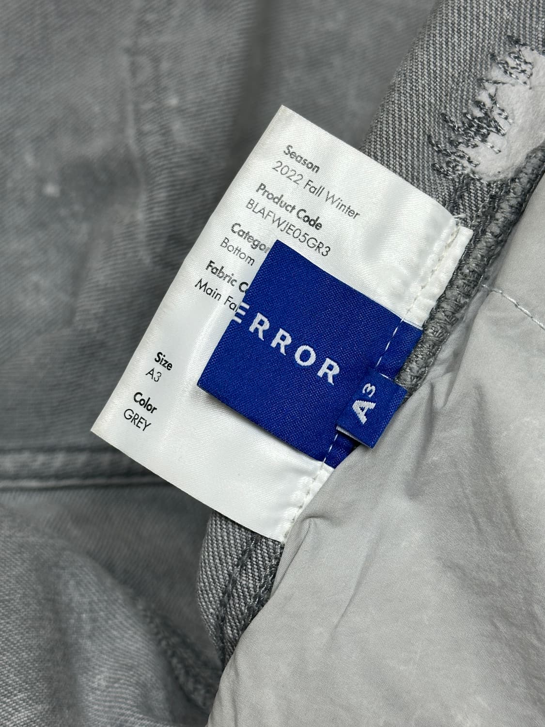 Ader Error Fendig Jeans Grey 상품이미지8