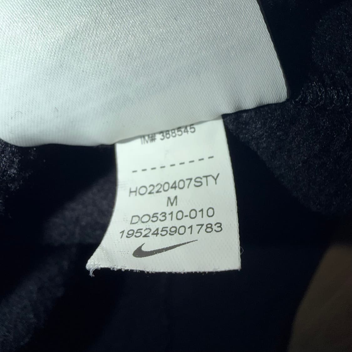 [M] 나이키 x 스투시 NRG 워시드 플리스 크루넥 블랙  상품이미지4