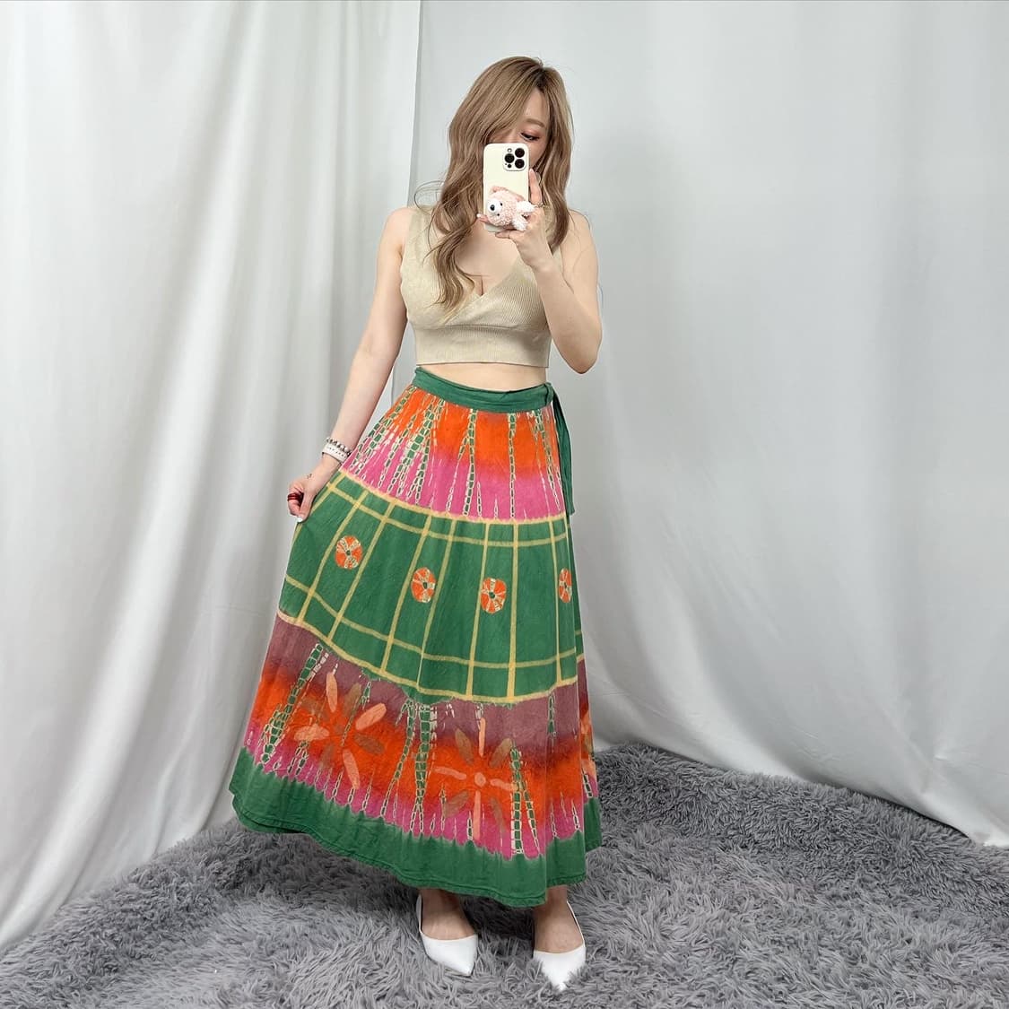 나염 랩스커트 상품이미지5