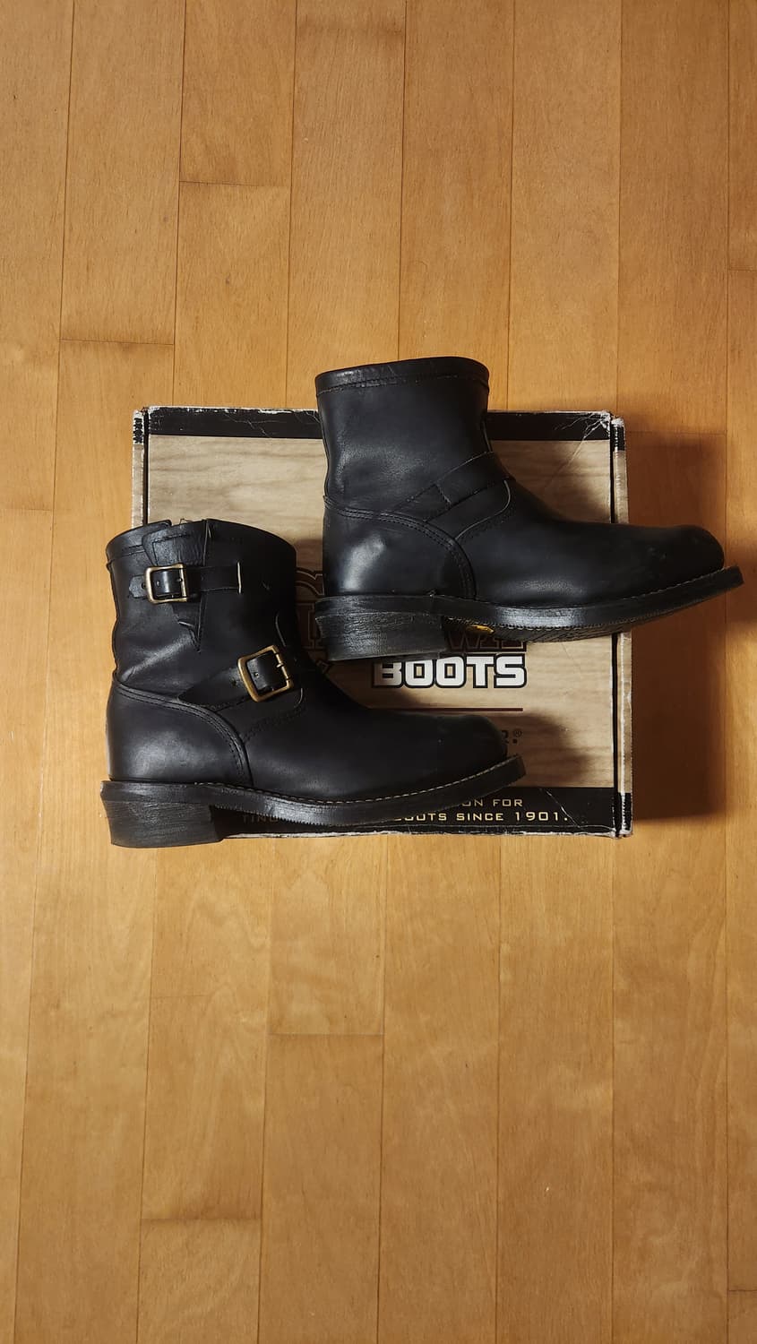 usa 미제 치페와 엔지니어부츠 블랙 8.5E 레드윙 상품이미지1