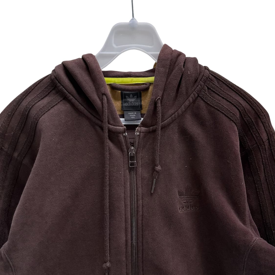 [추천🩵/L] 아디다스 올드스쿨 브라운 후드집업 상품이미지5