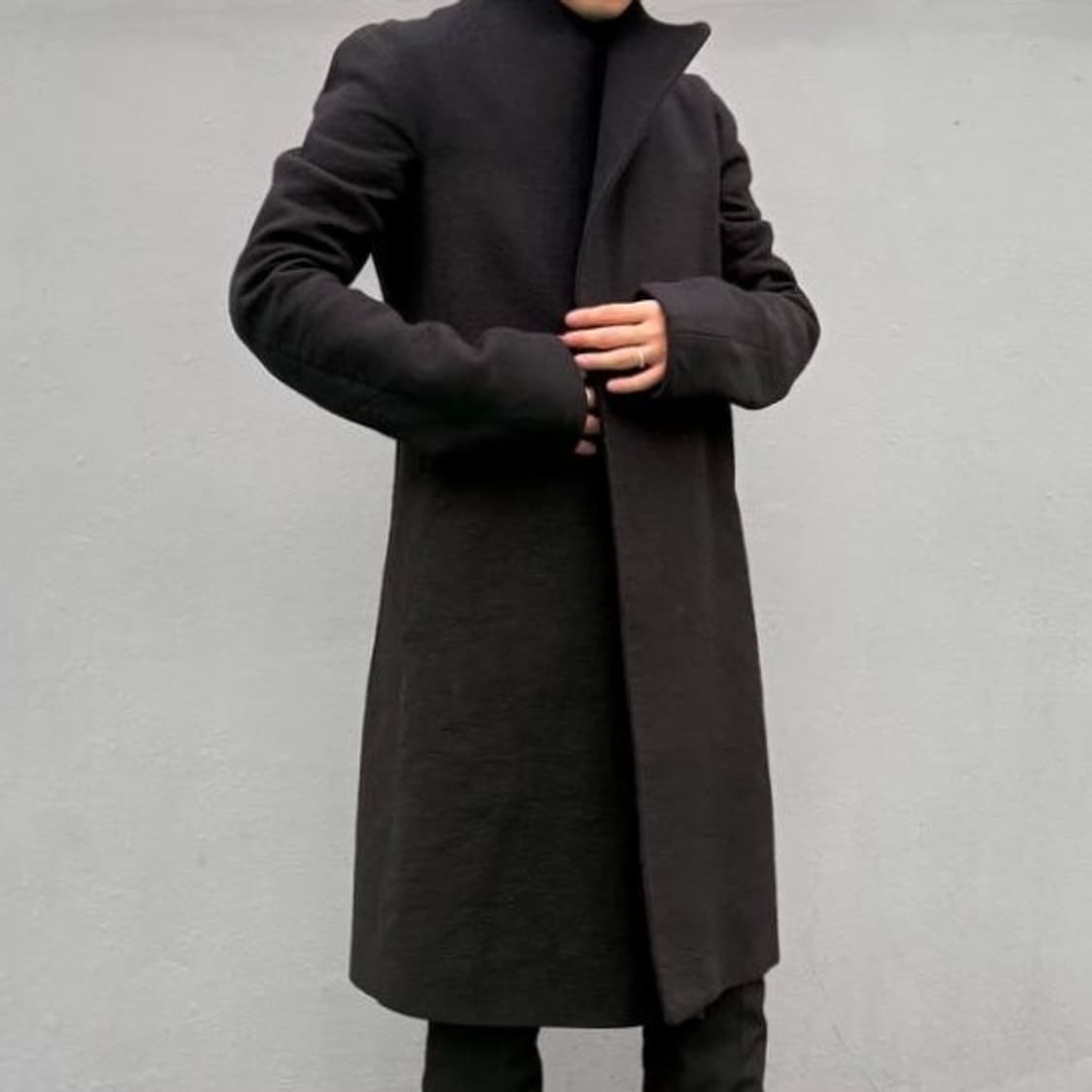 Obscur High-Neck Wool Coat 상품이미지4