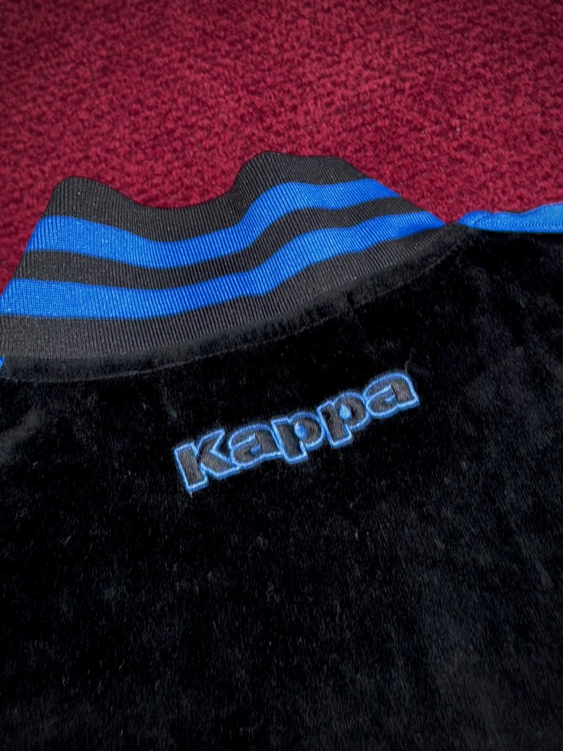 올드스쿨 카파 벨벳 벨루어 트랙탑 져지 S 상품이미지7