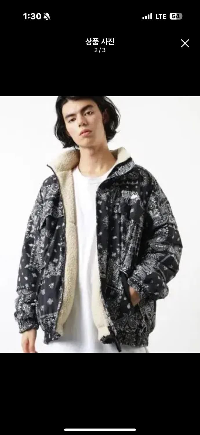 M 퍼스트다운 X 프릭스스토어 리버서블 양털 후리스 레트로 자켓 리버시블 상품이미지2