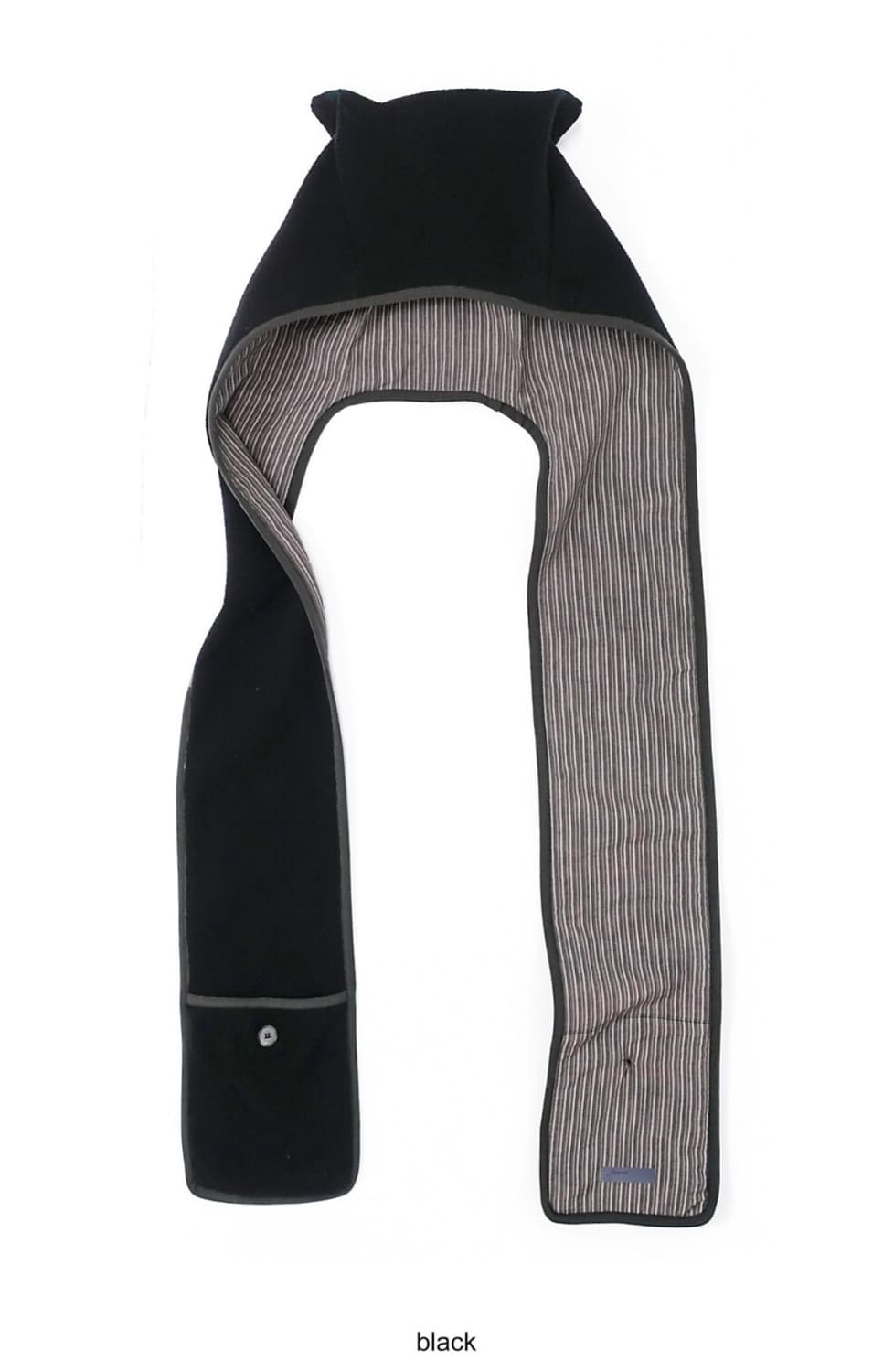 새상품) 샵페어리 플리스 이어 후드 머플러 블랙 상품이미지3