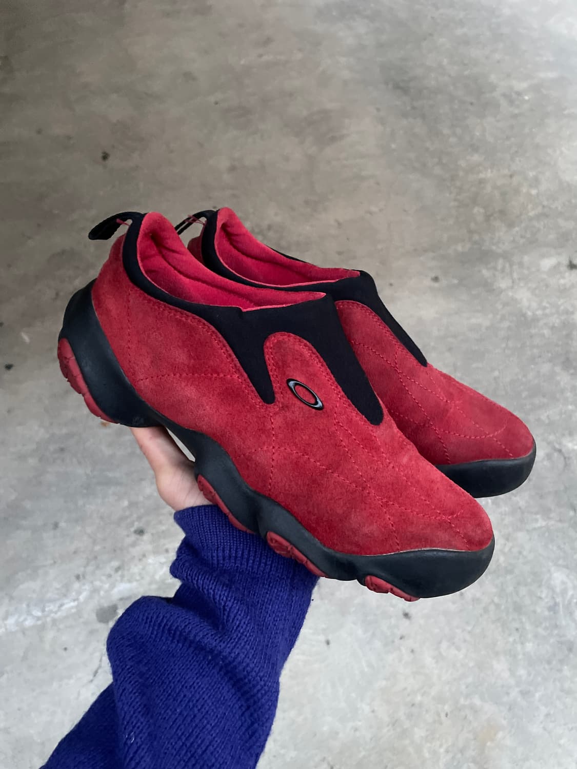 Rare)00s Oakley Bottle Cap Red Suede 상품이미지1