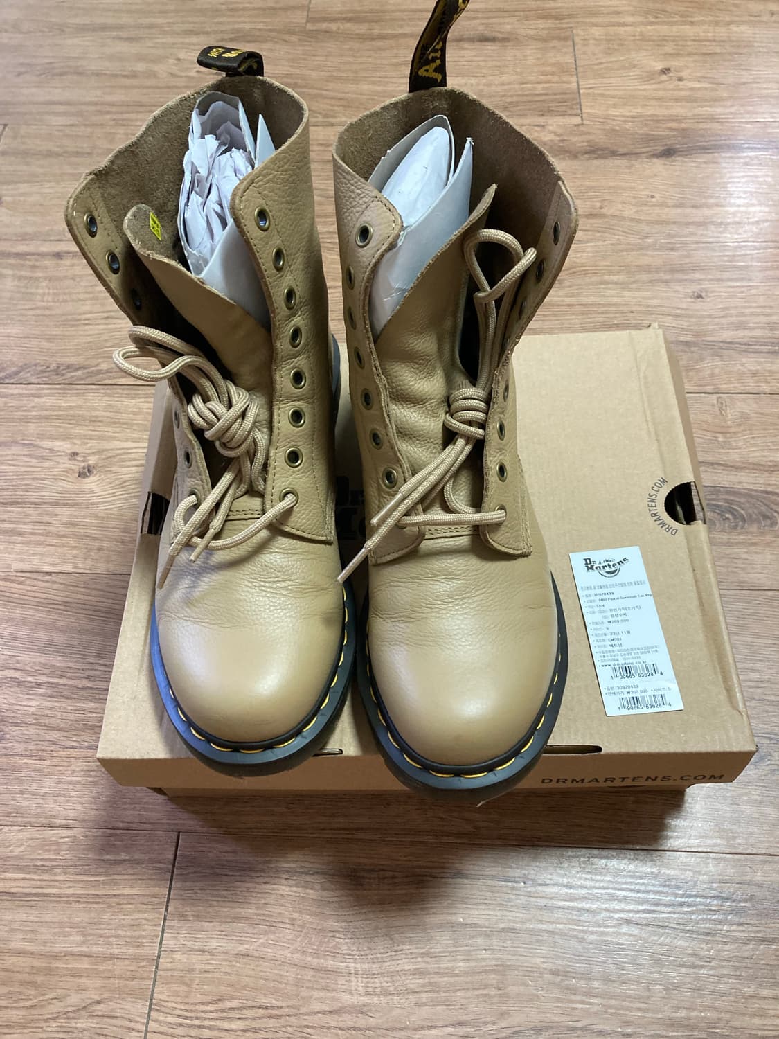 [280] 닥터마틴 1460 파스칼 8홀 부츠 워커 / 사바나 탄 상품이미지1