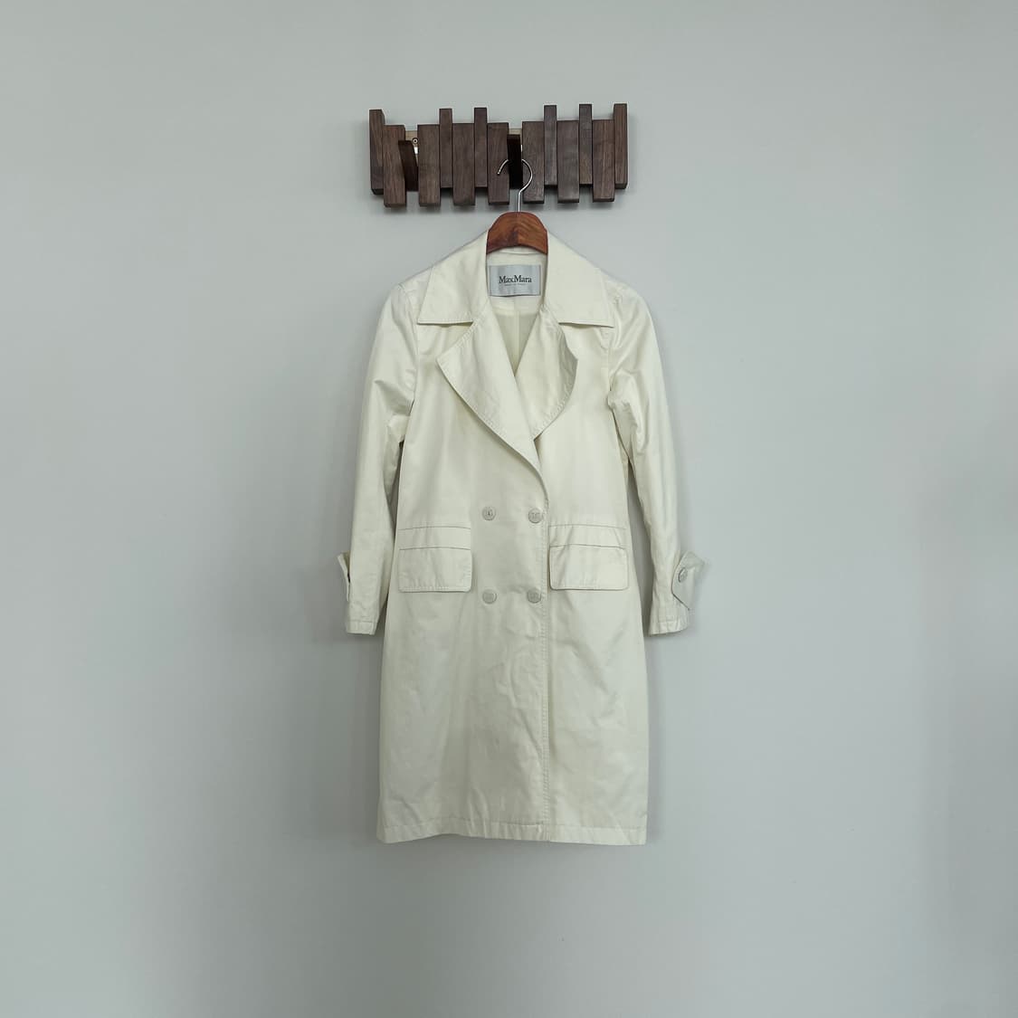막스마라 화이트 트렌치 코트 상품이미지2