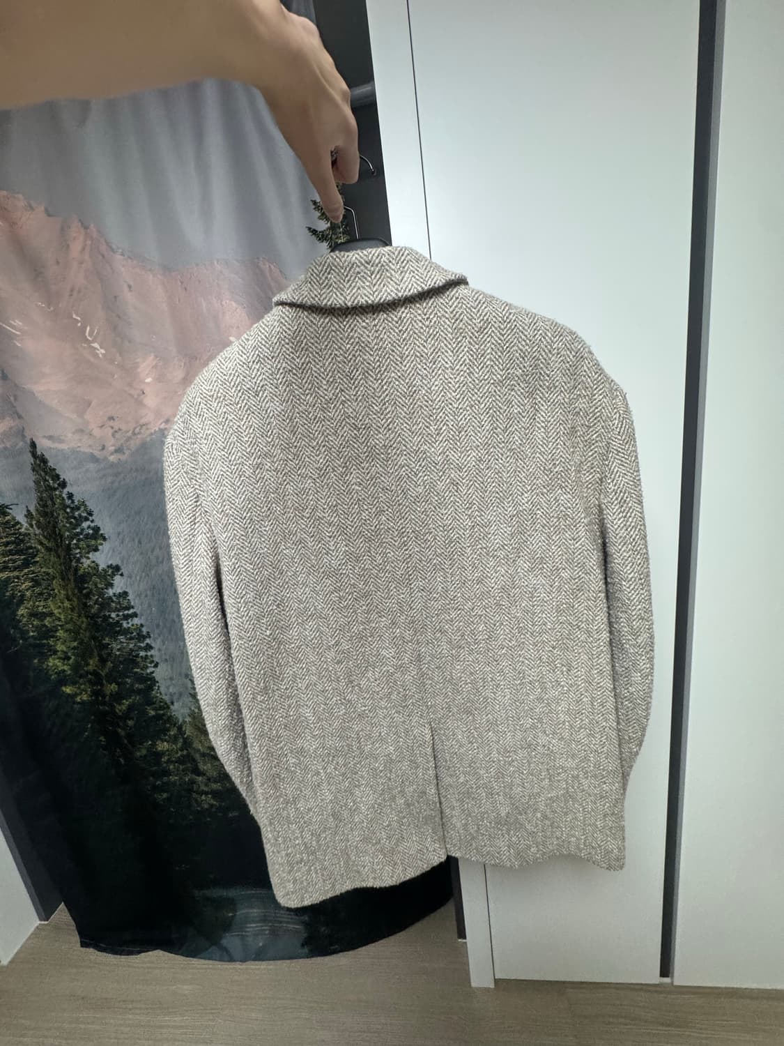 AMOMENTO HERRINGBONE OVERSIZED JACKET 상품이미지3
