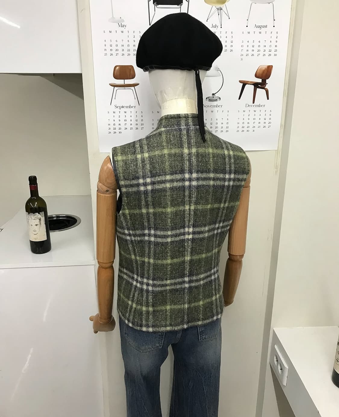 버버리 울 체크 베스트 자켓 상품이미지10