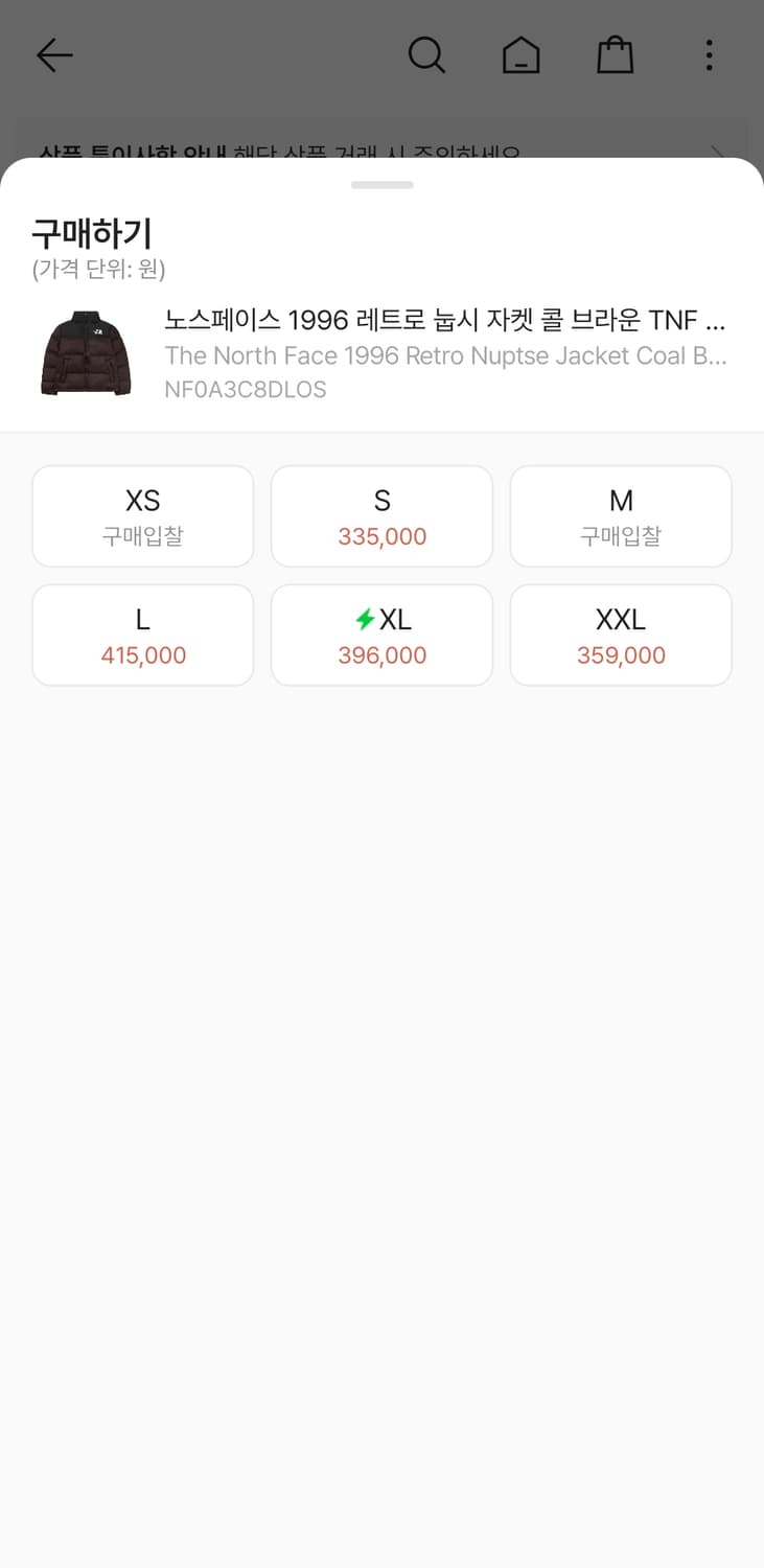 해외판 노스페이스패딩 눕시 레트로 콜브라운 L 상품이미지6