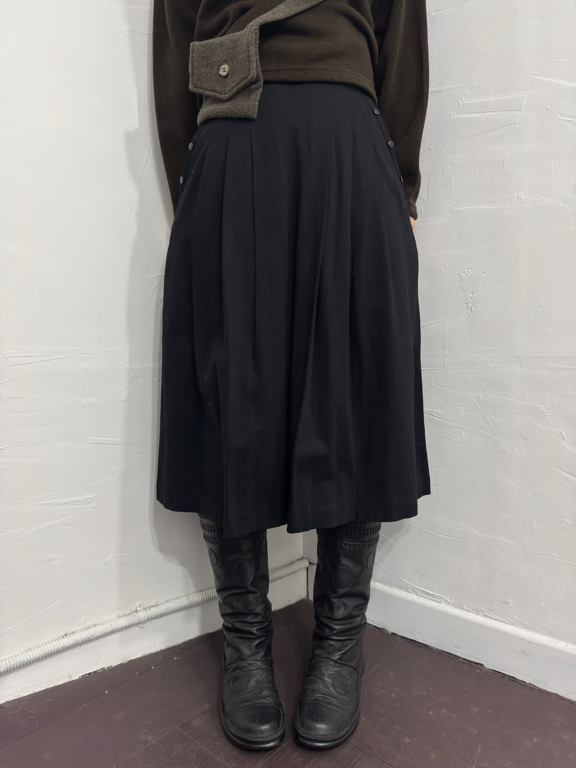 pleats cotton skirt 상품이미지3