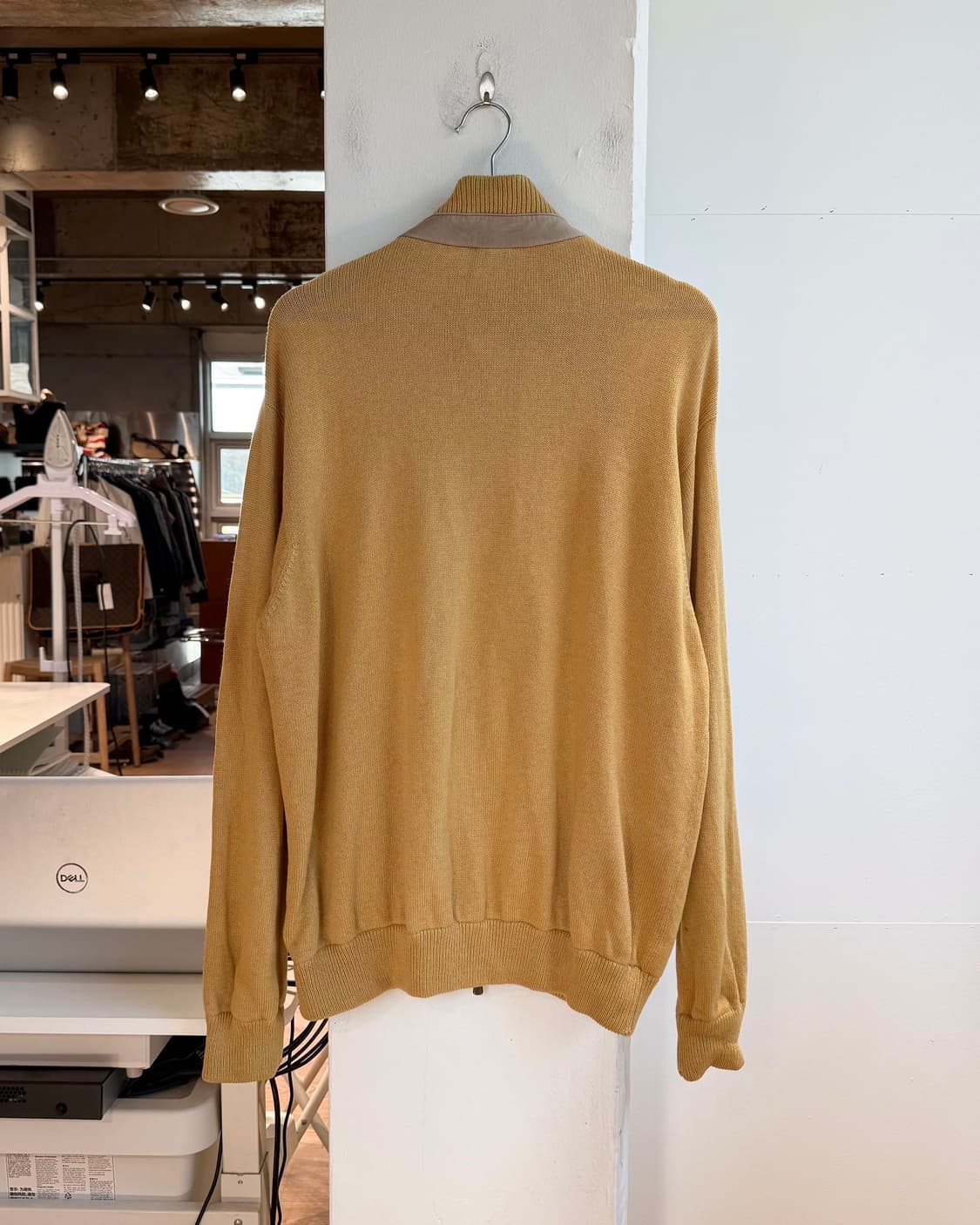 로로피아나 옐로우 캐시미어 니트 집업  상품이미지7