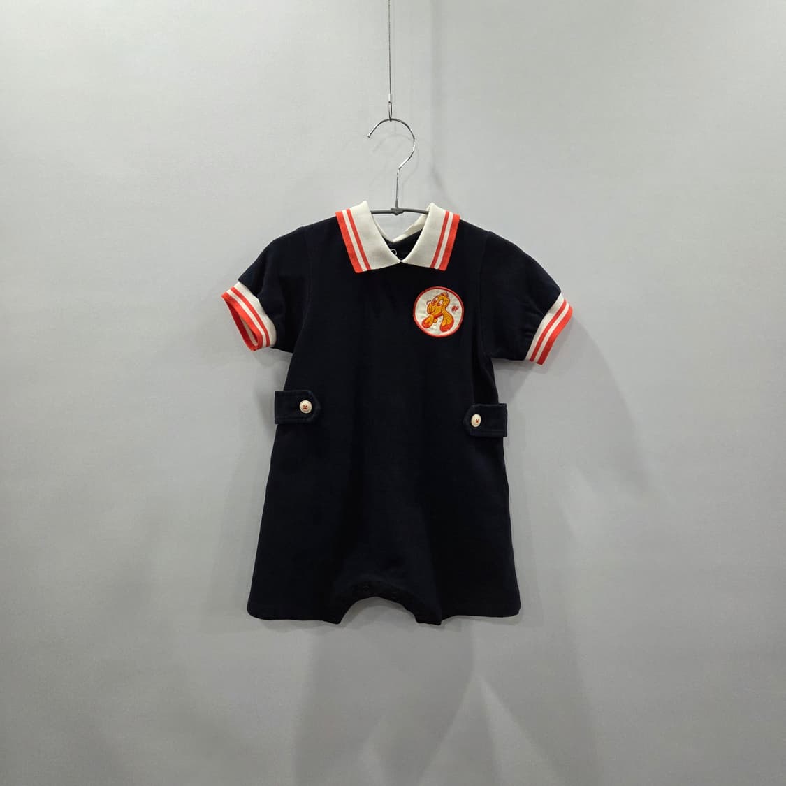 베베드피노 키즈 피케 카라 바디수트 네이비 85 상품이미지1