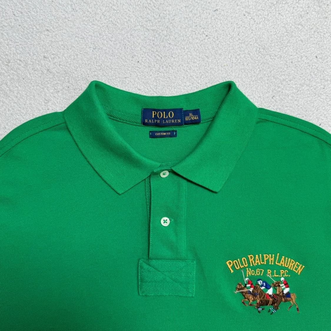 RALPH LAUREN 멀티 빅포니 PK 반팔 그린 XL 상품이미지3