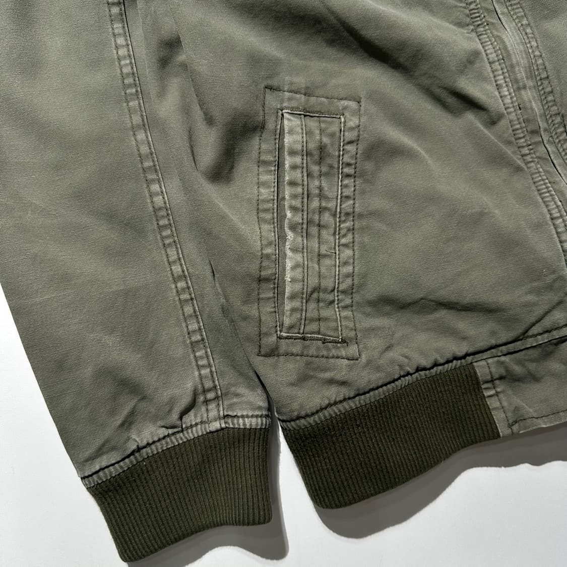 아베크롬비 워시드 코튼 봄버 블루종 자켓 상품이미지5