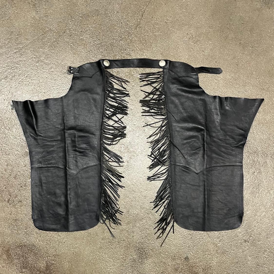 80-90s 빈티지 프린지 가죽 챕스 (~30“) 상품이미지3