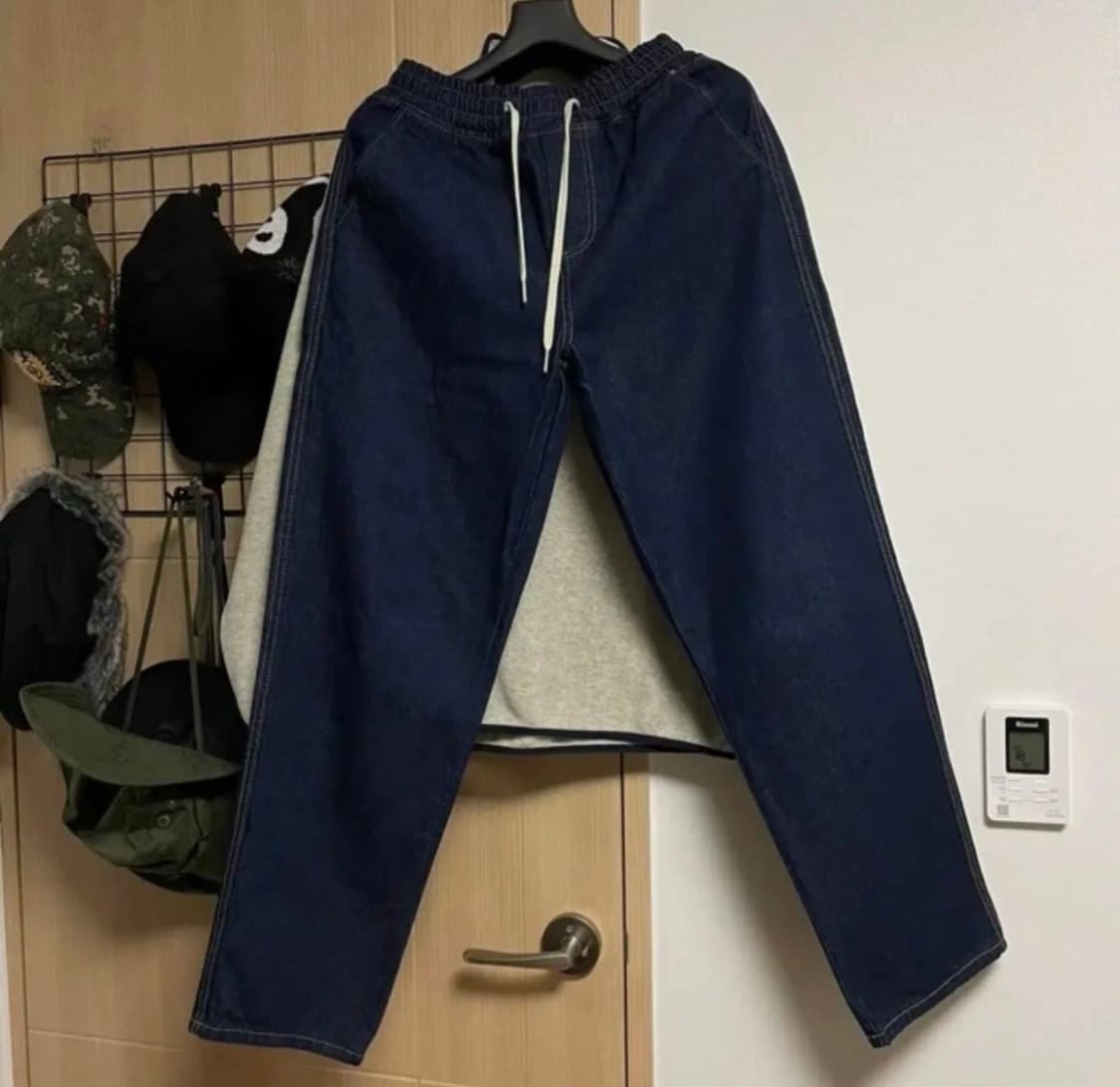 (S)토피 데이와이드 밴딩 생지데님팬츠 중청바지 상품이미지2