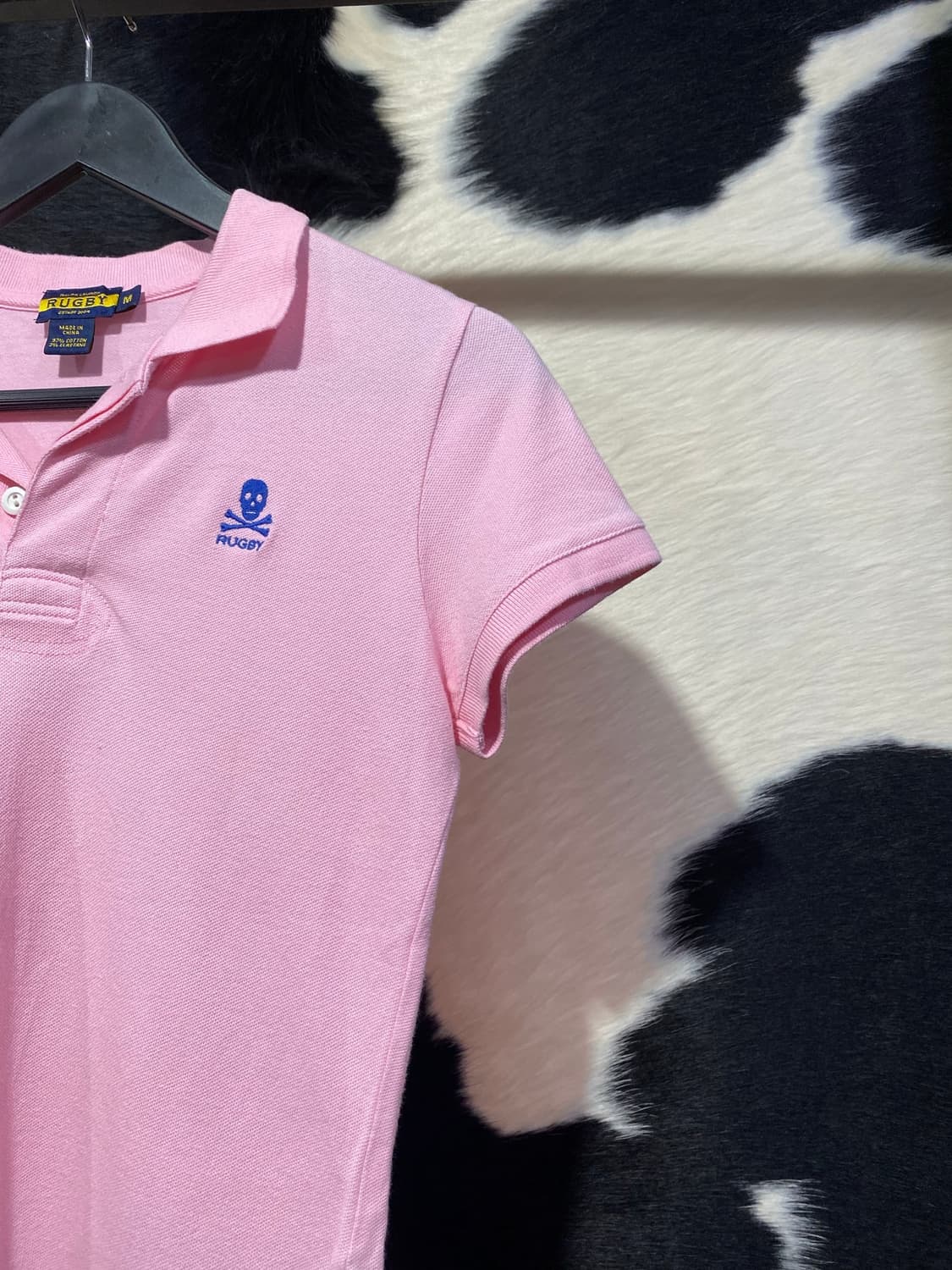 Ralph Lauren Rugby 스컬 로고 자수 슬림핏 반팔 티셔츠 상품이미지4