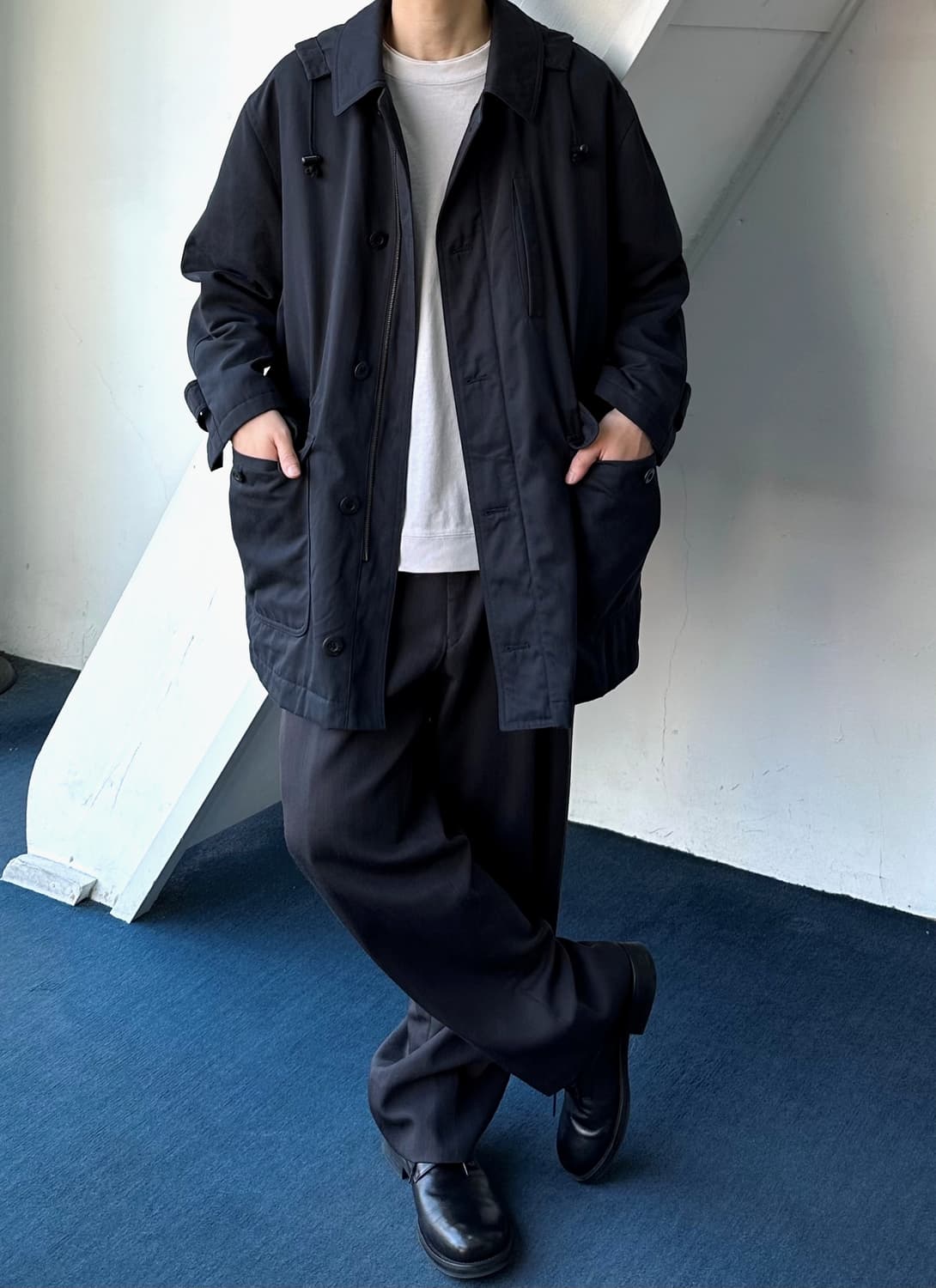 Soft fabric 2way linner mil coat 상품이미지9