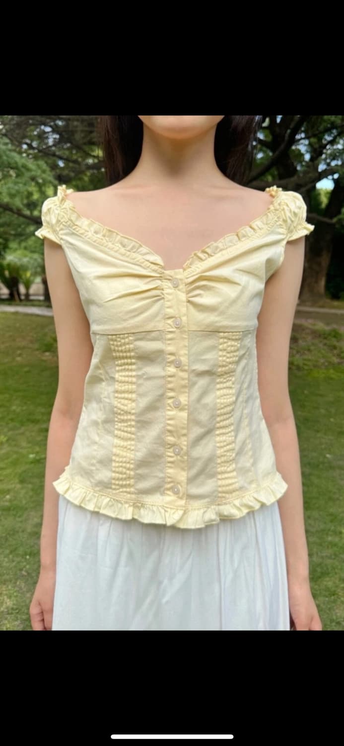 브랜디멜빌 옐로우 엘레나 블라우스 상품이미지1