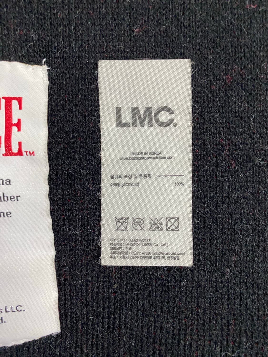 LMC 엘엠씨 스카페이스 아크릴 머플러 목도리 상품이미지8