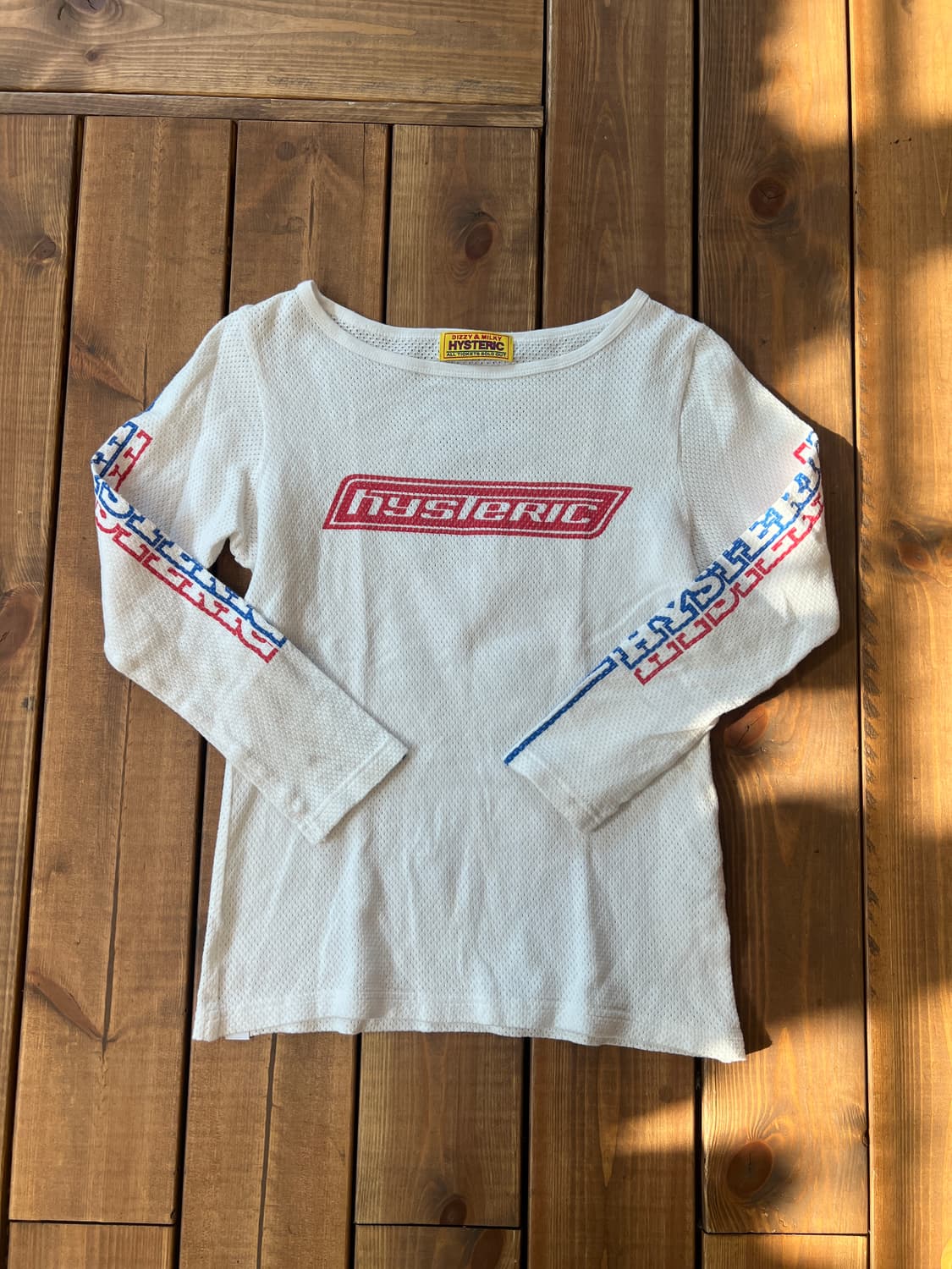 히스테릭글래머 화이트 메쉬 로고 롱슬리브 상품이미지6