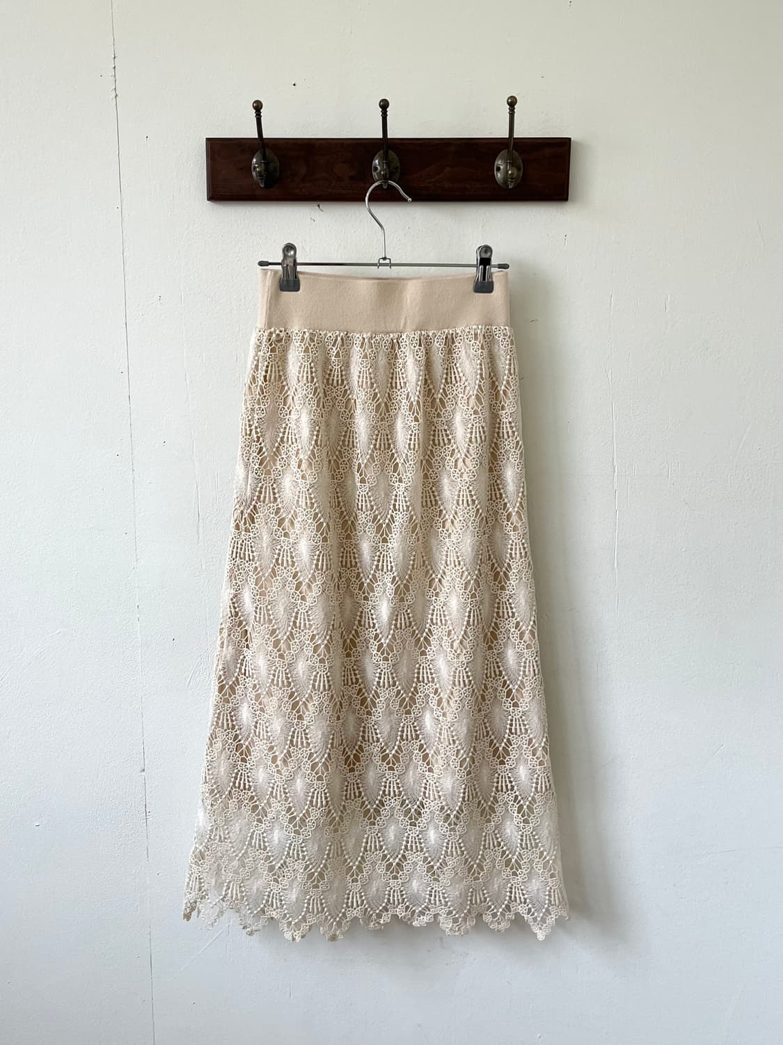 SAISON DE PAPILLON 패턴 시스루 스커트  상품이미지3