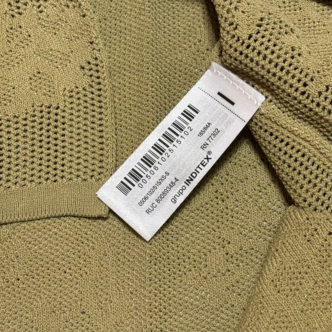 zara 자라 자카드 니트 오버사이즈 폴로셔츠 (새상품) 상품이미지6