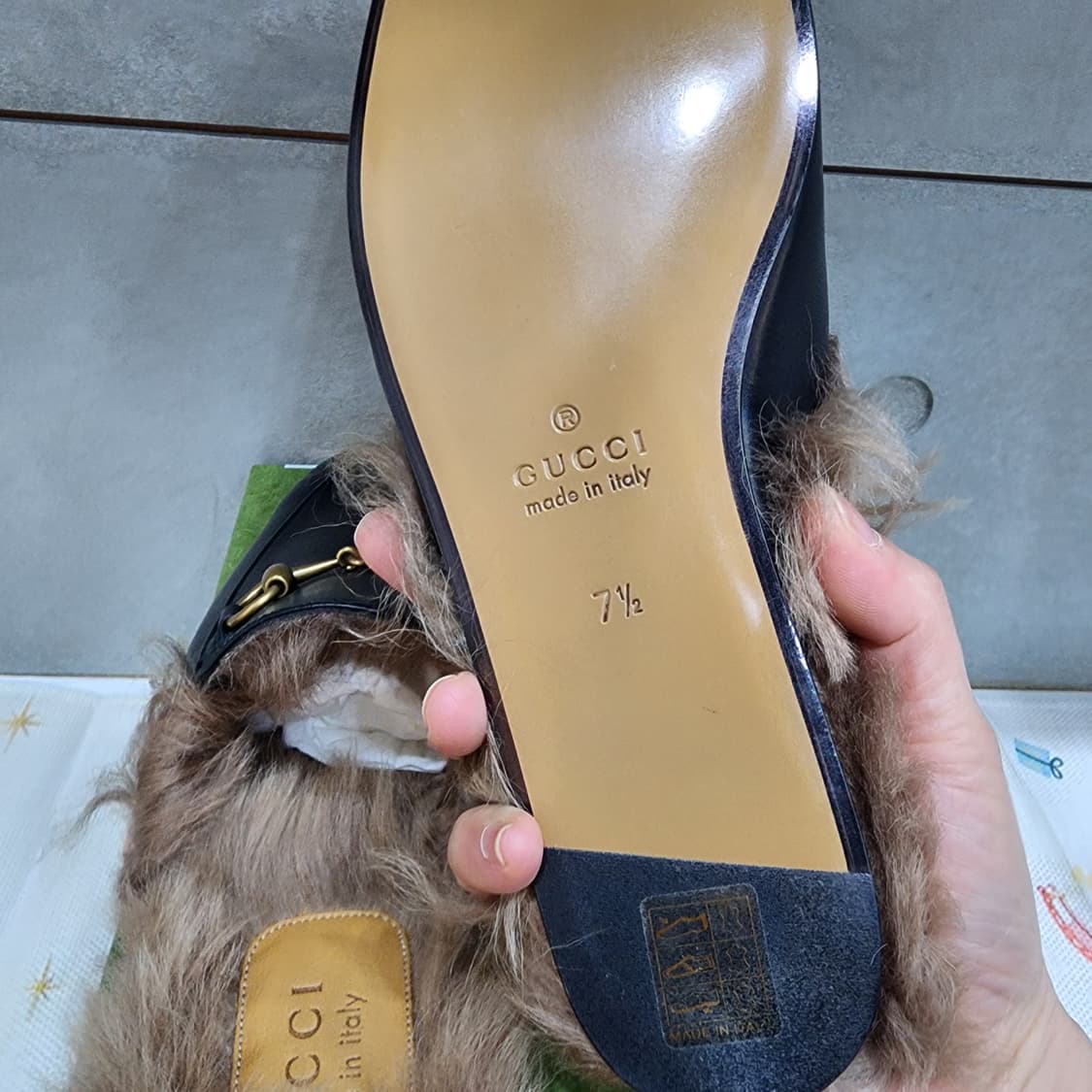 구찌 프린스타운 블랙 레더 7.5 새제품 상품이미지9