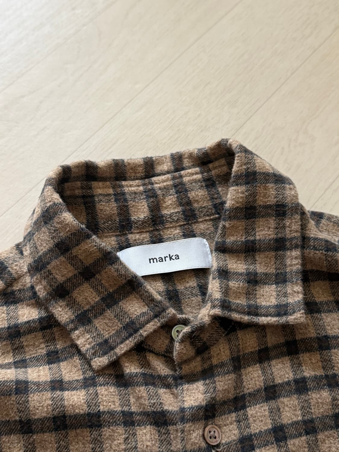 MARKA 코튼 플란넬 셔츠 상품이미지3