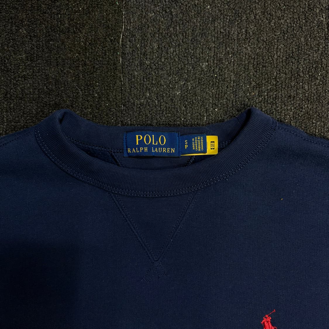  폴로 레드로고 네이비 맨투맨 S 상품이미지5
