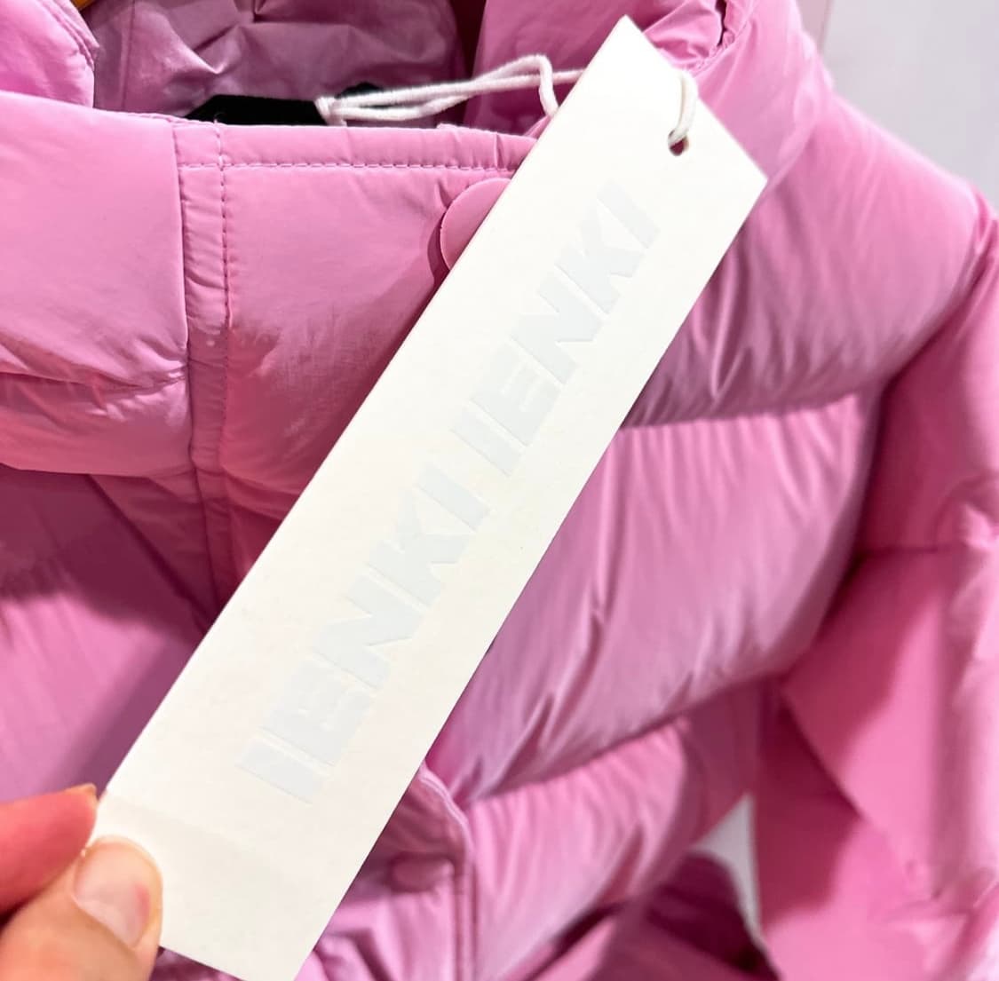 (정품/새상품) 옌키옌키 여성 파우더 핑크 미쉐린 구스다운 패딩 점퍼 상품이미지4