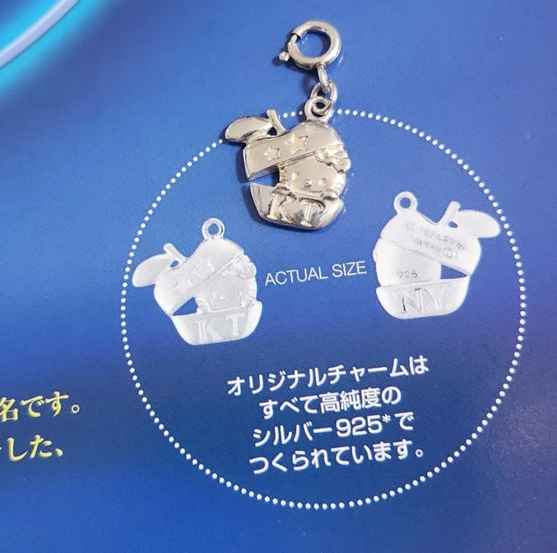 HELLO KITTY 헬로키티 2007년 사과 키티 실버925 상품이미지1