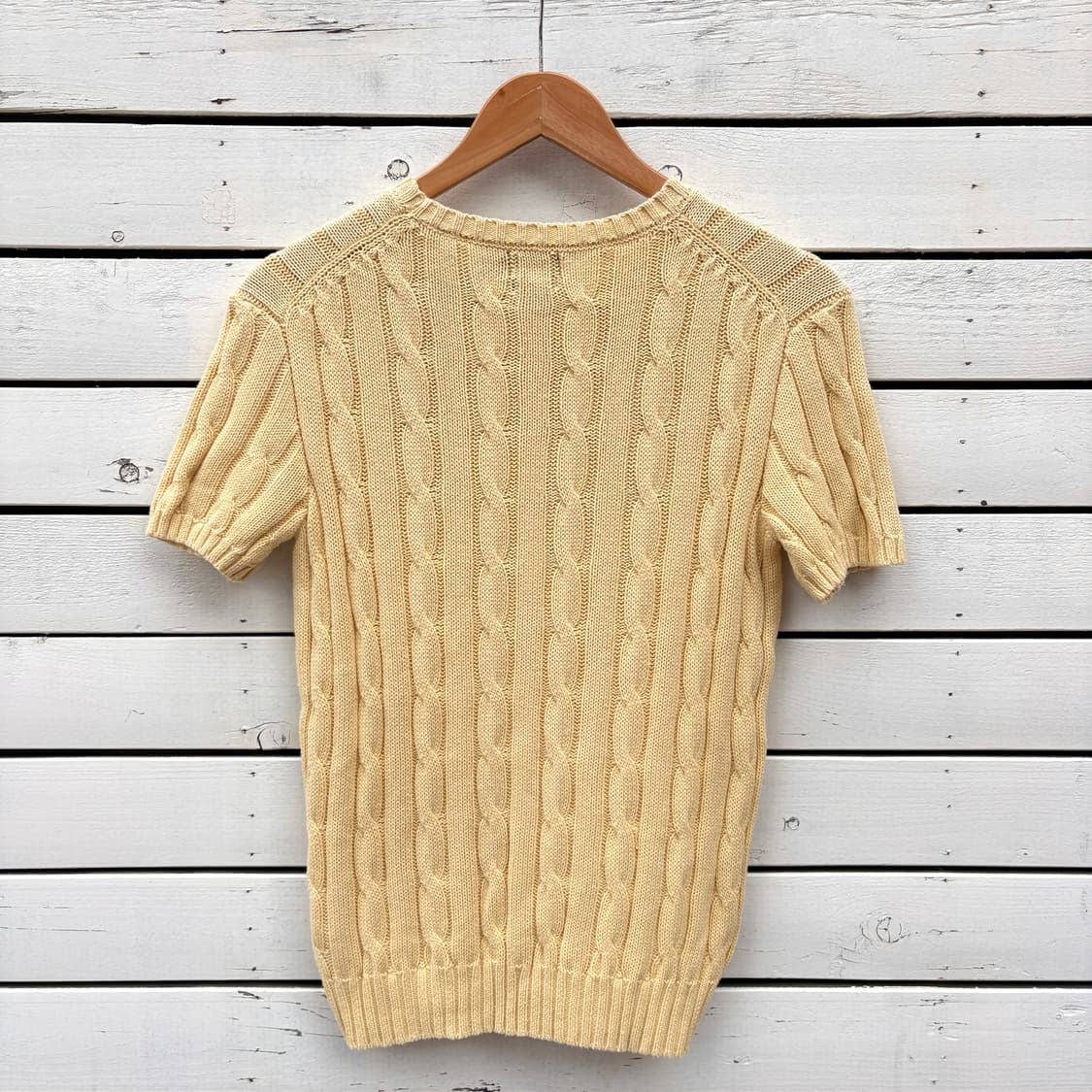 Polo 폴로 케이블 꽈배기 반팔 니트 상품이미지2