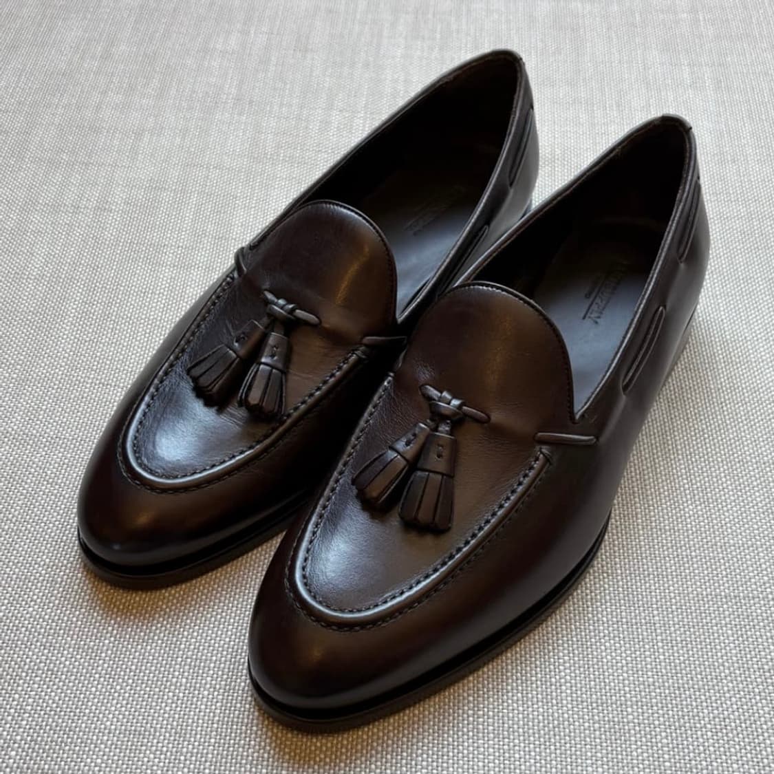 (EU41) Italy SUITSUPPLY 다크 브라운 태슬 로퍼 상품이미지1