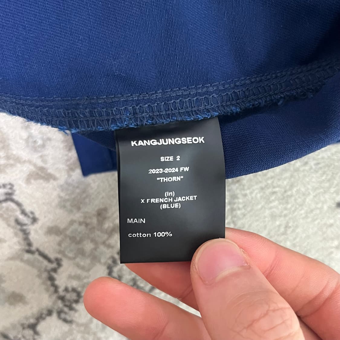 X french jacket / blue 상품이미지8