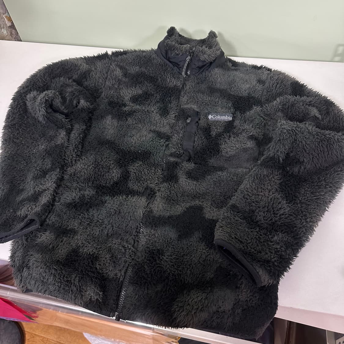 M 컬럼비아 블랙 카모 밀리터리 후리스자켓 상품이미지2