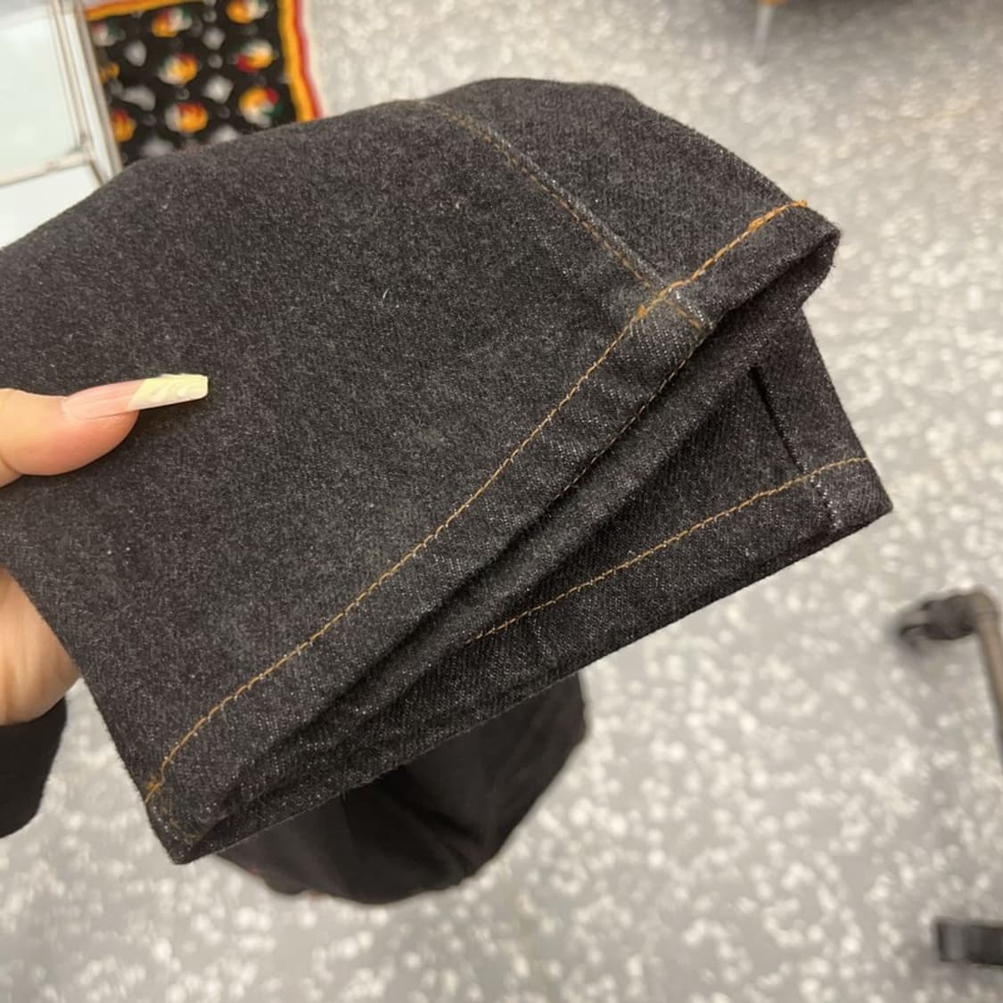 랭글러 빈티지 캐주얼 흑청 데님팬츠 29인치 C08062 상품이미지8