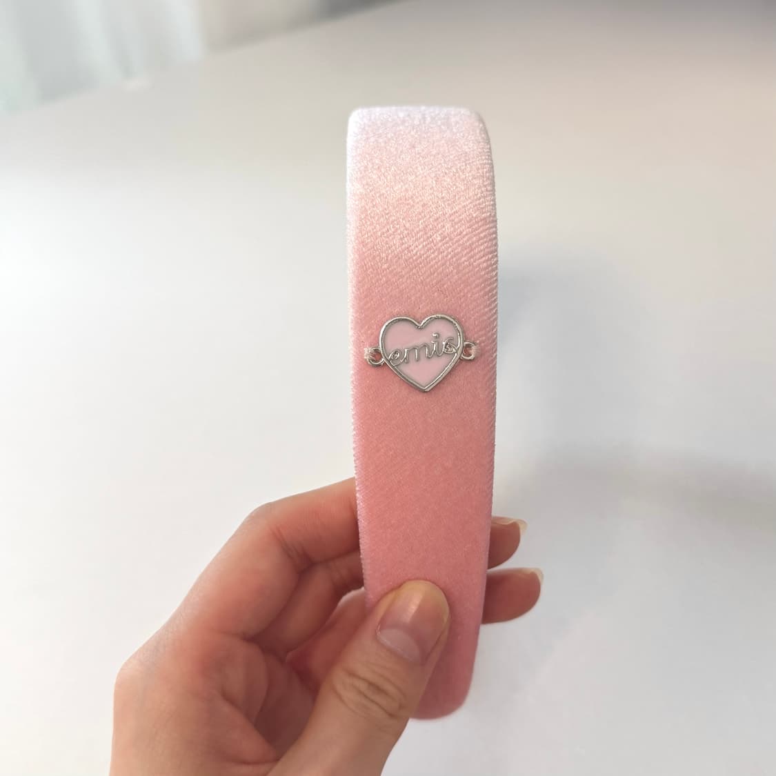 이미스 핑크 벨벳 헤어밴드 상품이미지4